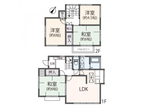 ≪賃貸中戸建≫相模原市南区東大沼一丁目
